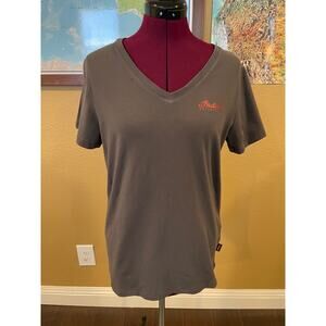 Indian Motorcycle Patriotic Glitter Gray T-Shirt Large